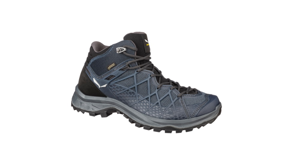 DEMO, Salewa Wild Hiker Mid GORE-TEX Hiking Shoes - Men's, 9, Black Out/Silver, 00-0000061340-982-9