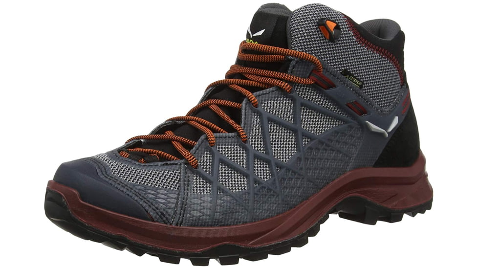 DEMO, Salewa Wild Hiker Mid GORE-TEX Hiking Shoes - Mens, 9, Black/Biking Red, 00-0000061340-992-9