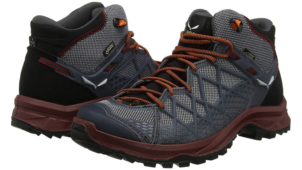 DEMO, Salewa Wild Hiker Mid GORE-TEX Hiking Shoes - Mens, 9, Black/Biking Red, 00-0000061340-992-9