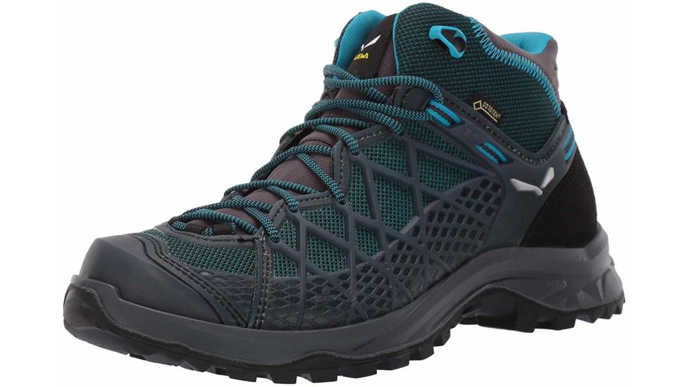 DEMO, Salewa Wild Hiker Mid GORE-TEX Hiking Shoes - Womens, 7, French Blue/Black, 00-0000061341-340-7