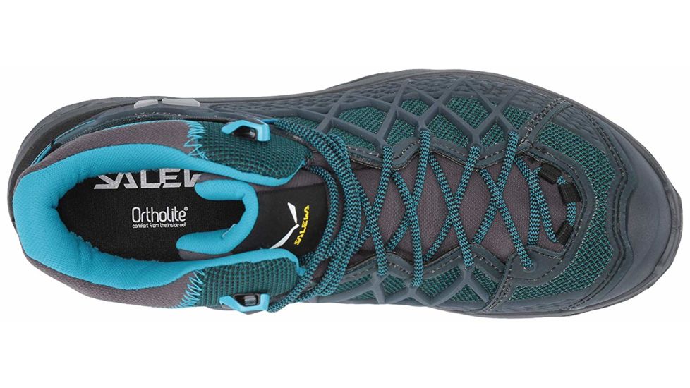 DEMO, Salewa Wild Hiker Mid GORE-TEX Hiking Shoes - Womens, 7, French Blue/Black, 00-0000061341-340-7