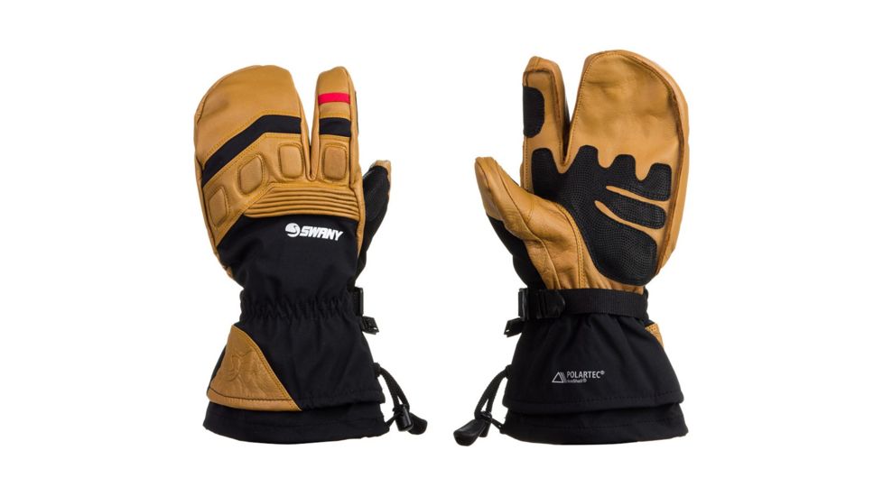 DEMO Swany A-Star Mitt Mittens, Black/Tan, X-Large, BX-5M-DEMO