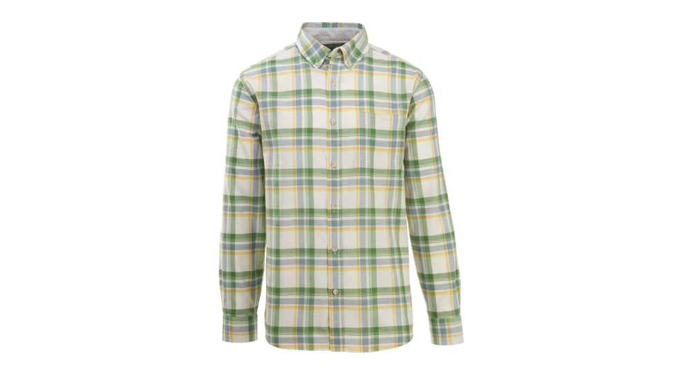 Demo,Woolrich Men's Timberline Long-Sleeve Classic Shirt, Malachite Green, L, 6162-MCG-DEMO
