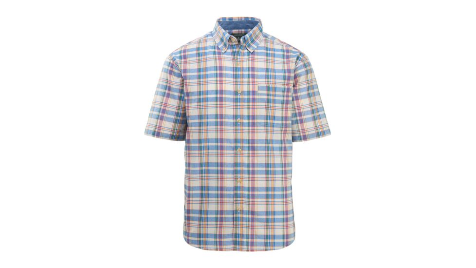 DEMO, Woolrich Timberline Short Sleeve Shirt - Mens, Mountain Blue, Large, 6161-MOL-DEMO