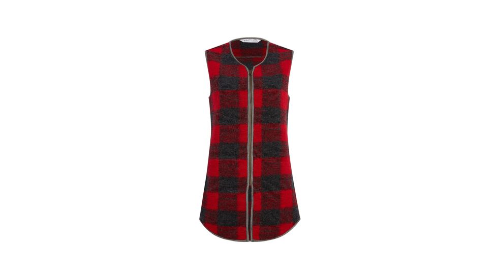 Demo,Woolrich Womens Chilly Days Long Vest, Red Heather, M, 18546-REA-DEMO