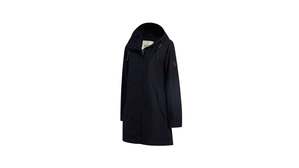 Demo,Woolrich Womens Eco Rich Crestview Long Coat, Navy, M, 15009-NVY-DEMO