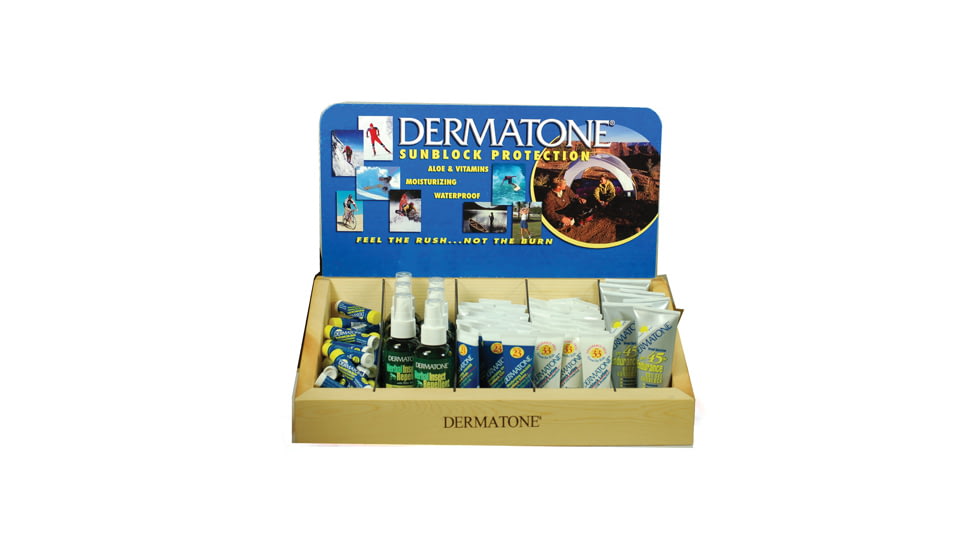 Dermatone White Pine Display W/5 Compart 2270WHD
