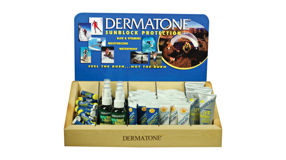 Dermatone White Pine Display W/5 Compart 2270WHD