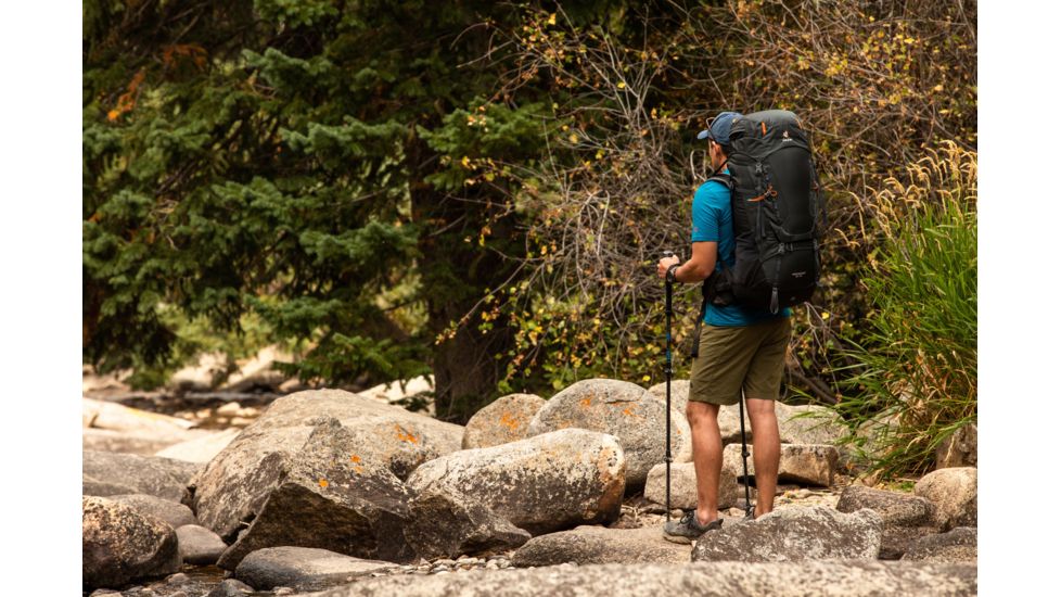 Deuter Aircontact 55 + 10 Backpack - Mens, Graphite/Black, 65L, 332031947010