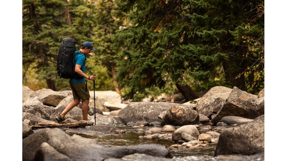 Deuter Aircontact 55 + 10 Backpack - Mens, Graphite/Black, 65L, 332031947010