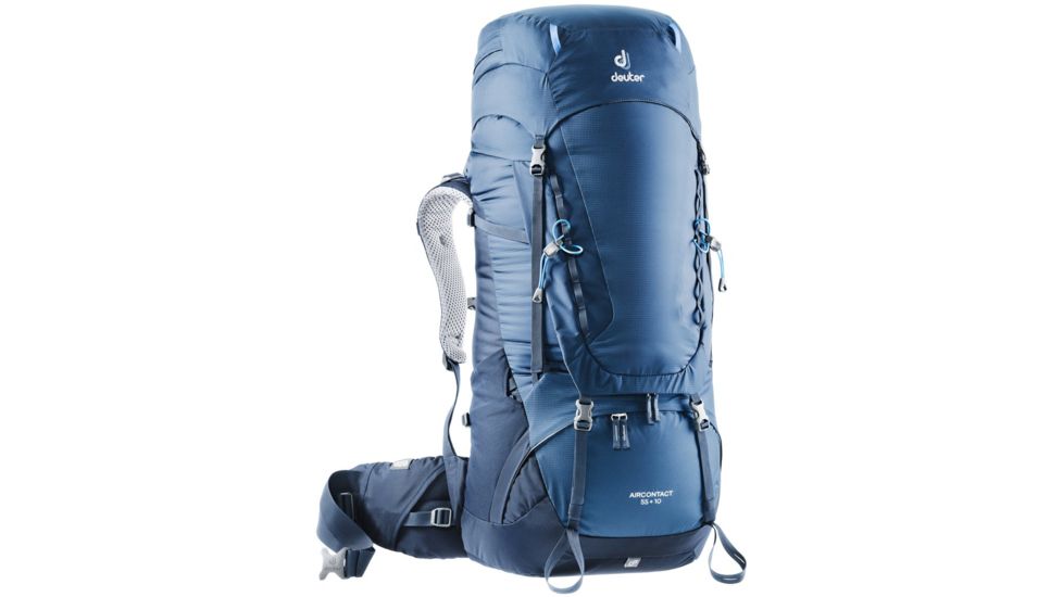 Deuter Aircontact 55 + 10 Backpack - Mens, Midnight/Navy, 65L, 332031933650