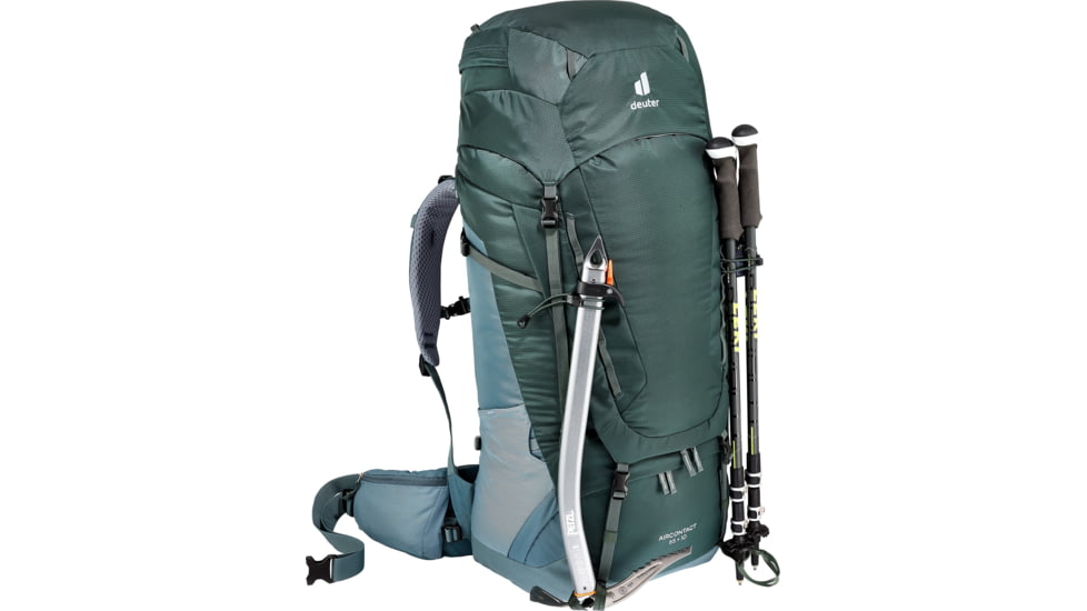 Deuter Aircontact 65 + 10 Backpack, Ivy/Teal, 65 + 10 Liter, 332052122670