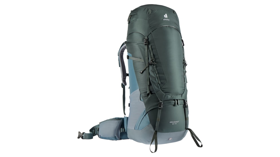 Deuter Aircontact 65 + 10 Backpack, Ivy/Teal, 65 + 10 Liter, 332052122670