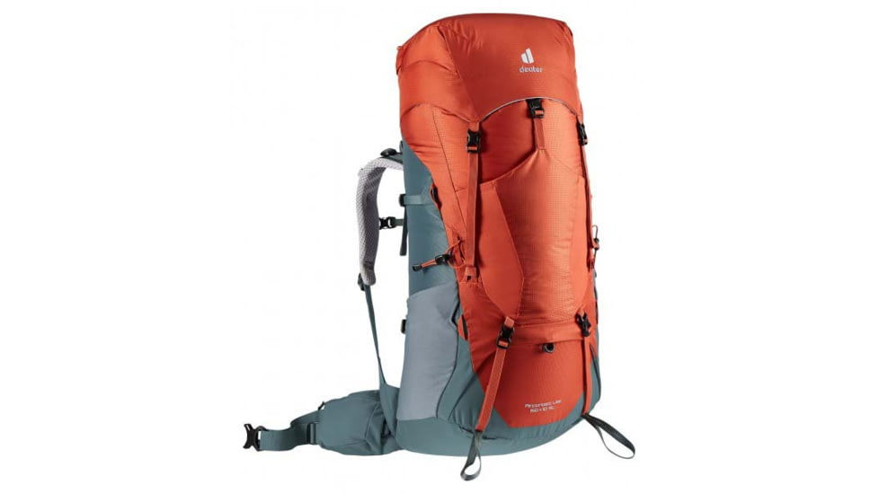 Deuter Aircontact Lite 60 + 10 SL Backpack, Paprika/Teal, 60 + 10 Liter, 334062152120