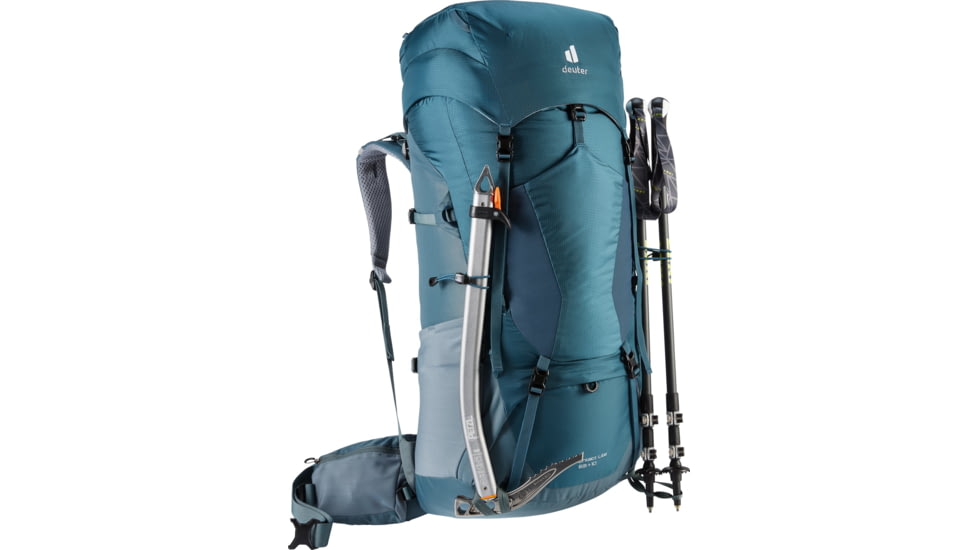 Deuter Aircontact Lite 65 + 10 Backpack, Arctic/Teal, 65 + 10 Liter, 334072132410