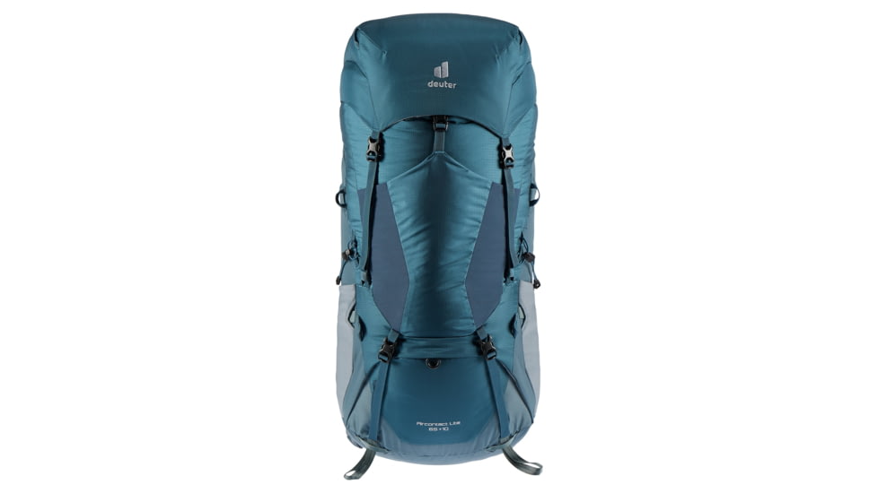 Deuter Aircontact Lite 65 + 10 Backpack, Arctic/Teal, 65 + 10 Liter, 334072132410