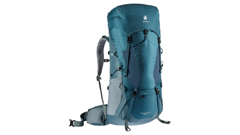 Deuter Aircontact Lite 65 + 10 Backpack, Arctic/Teal, 65 + 10 Liter, 334072132410