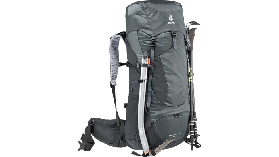 Deuter Aircontact Lite 65 + 10 Backpack, Graphite/Black, 65 + 10 Liter, 334072147010