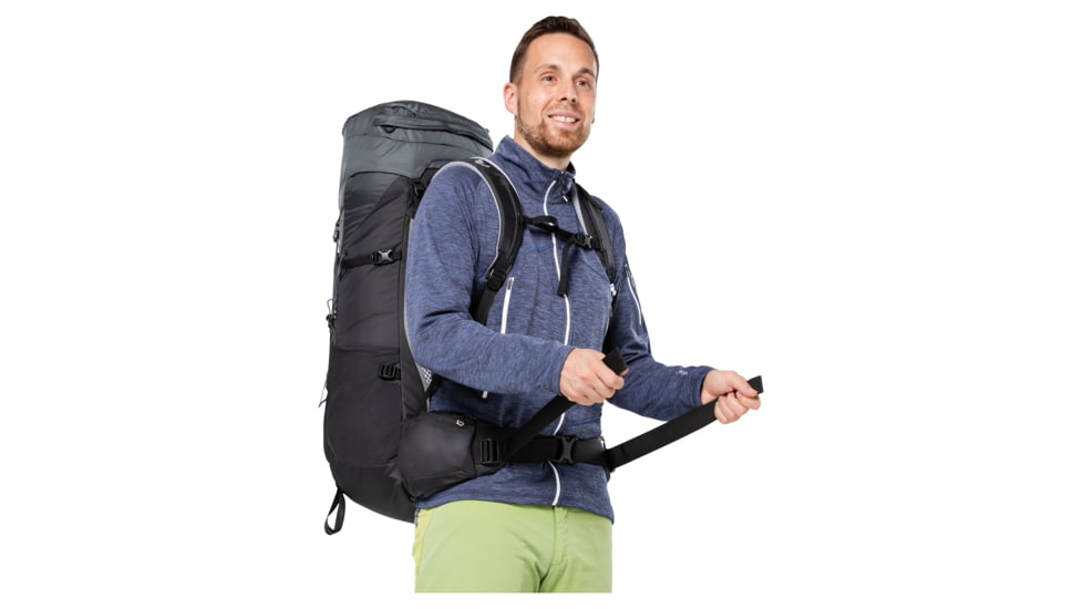 Deuter Aircontact Lite 65 + 10 Backpack, Graphite/Black, 65 + 10 Liter, 334072147010