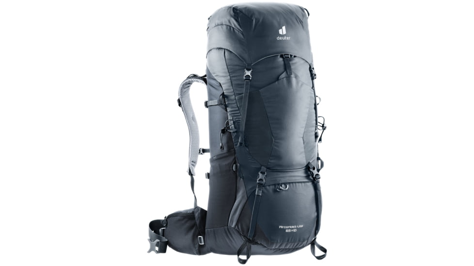 Deuter Aircontact Lite 65 + 10 Backpack, Graphite/Black, 65 + 10 Liter, 334072147010