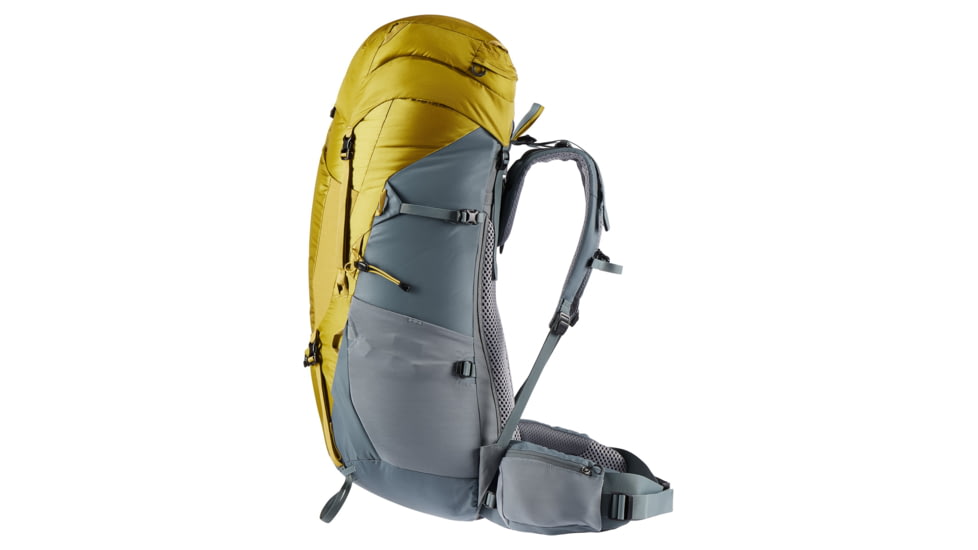 Deuter Aircontact Lite 65 + 10 Backpack, Turmeric/Teal, 65 + 10 Liter, 334072182050