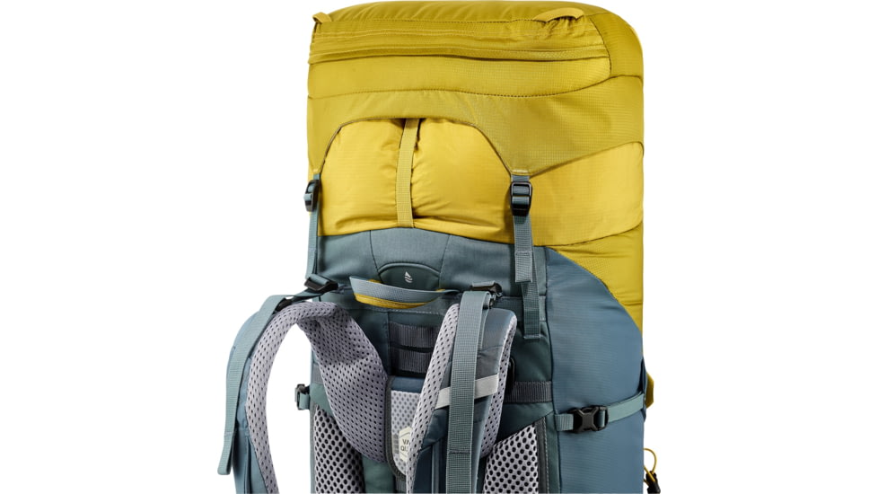 Deuter Aircontact Lite 65 + 10 Backpack, Turmeric/Teal, 65 + 10 Liter, 334072182050