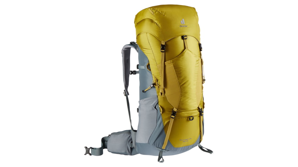 Deuter Aircontact Lite 65 + 10 Backpack, Turmeric/Teal, 65 + 10 Liter, 334072182050