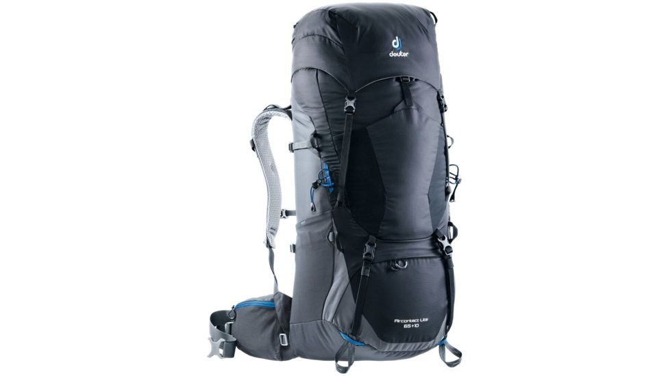 Deuter Aircontact Lite Backpack 65L + 10, Black/Graphite, 434031874030