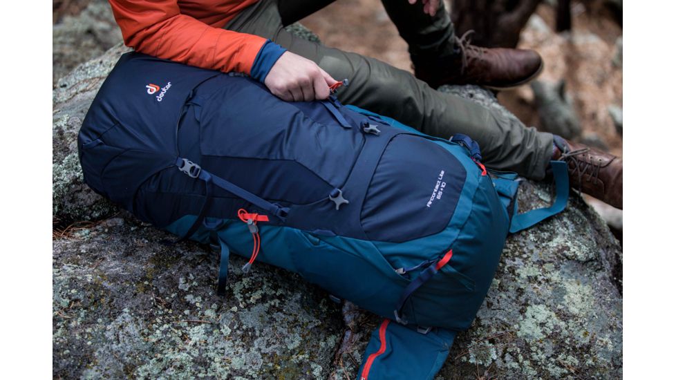 Deuter Aircontact Lite Backpack 65L + 10, Navy/Arctic, 434031833960