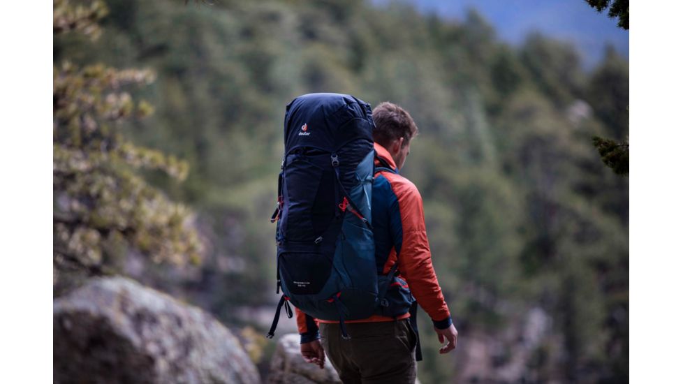 Deuter Aircontact Lite Backpack 65L + 10, Navy/Arctic, 434031833960