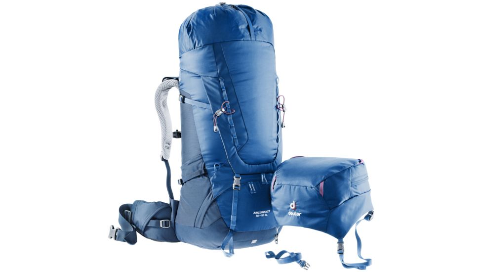 Deuter Aircontact Lite Womens Backpack 60 + 10 SL, Arctic/Navy, 434021833290
