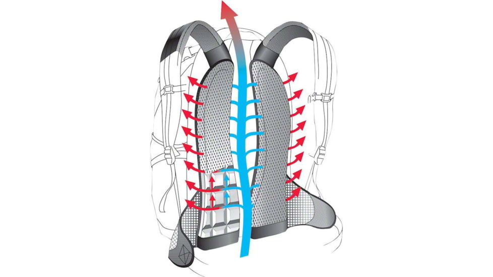 Deuter Compact Lite 3L Backpack w/ Res, Black/White, 420011671300