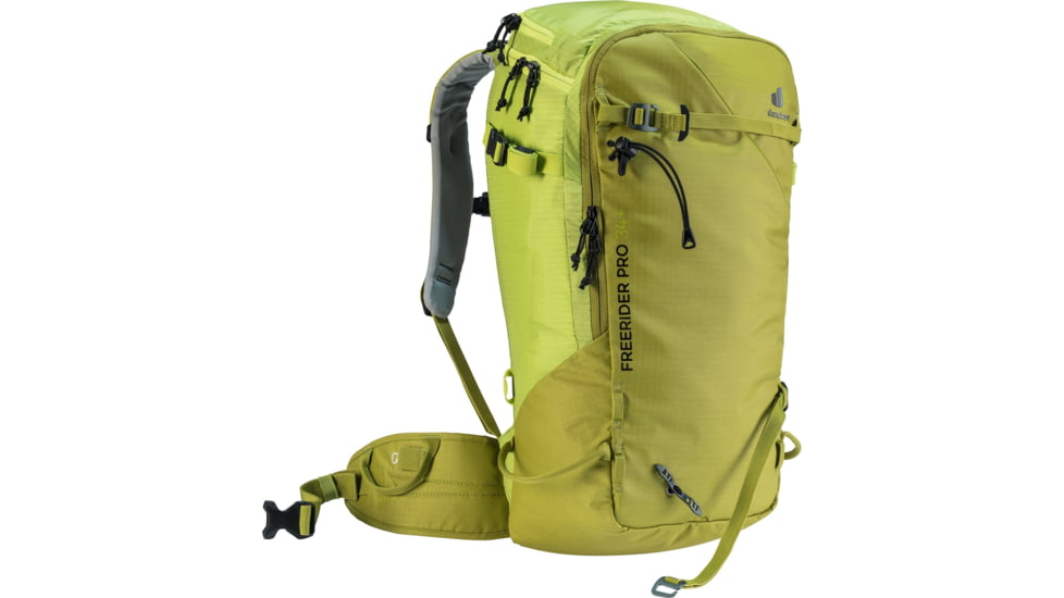 Deuter Freerider Pro 34+ Climbing Packs, Moss/Citrus, 330352228030