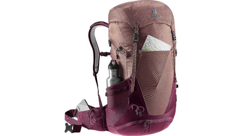 Deuter Futura 30 SL Backpack, Ashrose/Cassis, 340072155990