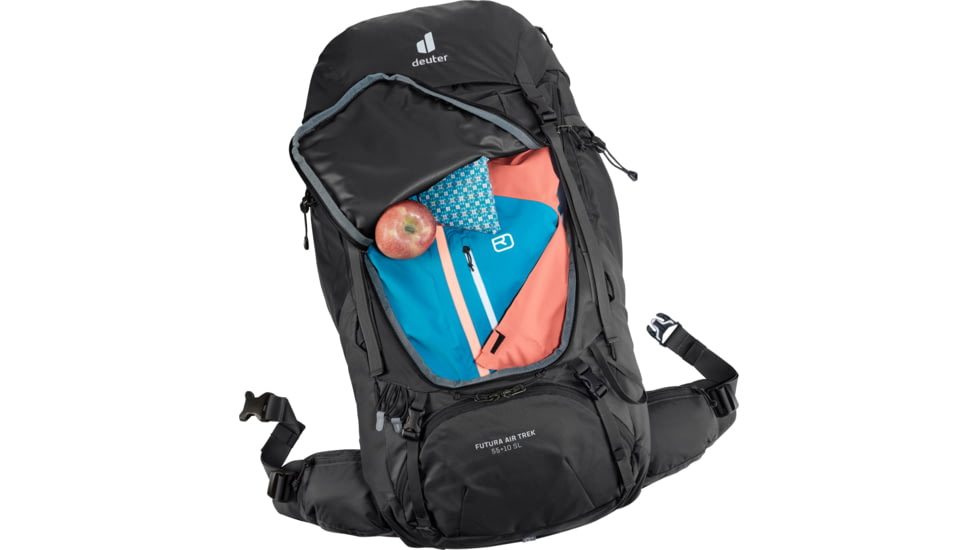 Deuter Futura Air Trek 55 + 10 SL Pack - Womens, Black-Graphite, 65L, 340222174030