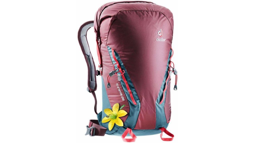 Deuter Gravity Rock&amp;Roll 28 SL Climbing Pack - Womens, Maroon/Arctic, 28L, 336221953240