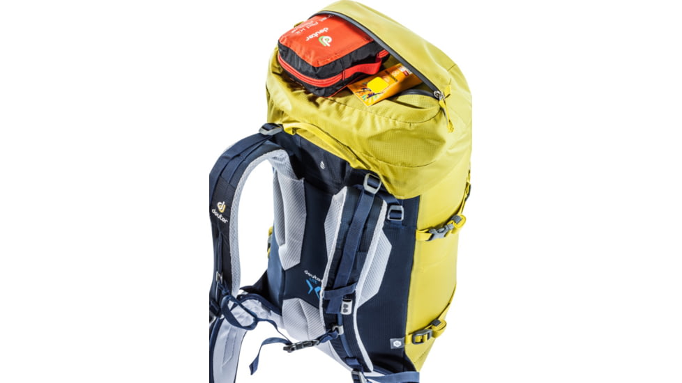 Deuter Guide Lite 28+ SL Climbing Packs, Greencurry/Navy, 336022023290