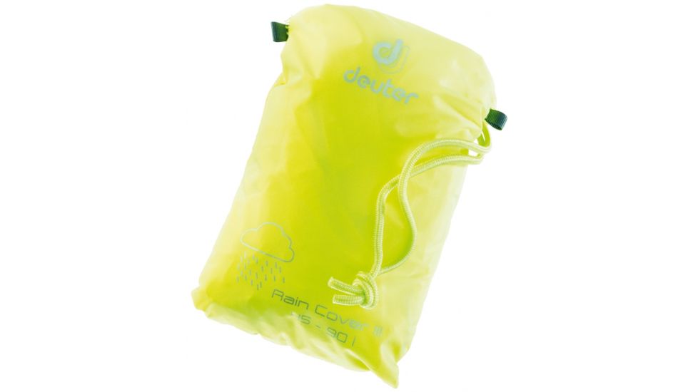 Deuter Rain Cover III Waterproof Rain Cover for Bags 45 to 90 L, Neon