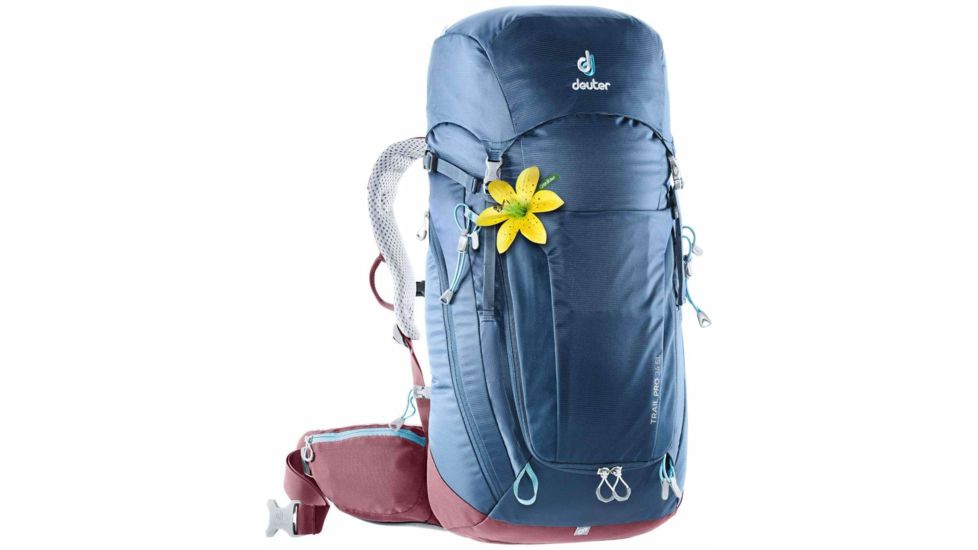 Deuter Trail Pro 34 SL Backpack - Womens, Midnight/Maroon, 34L, 344121935230