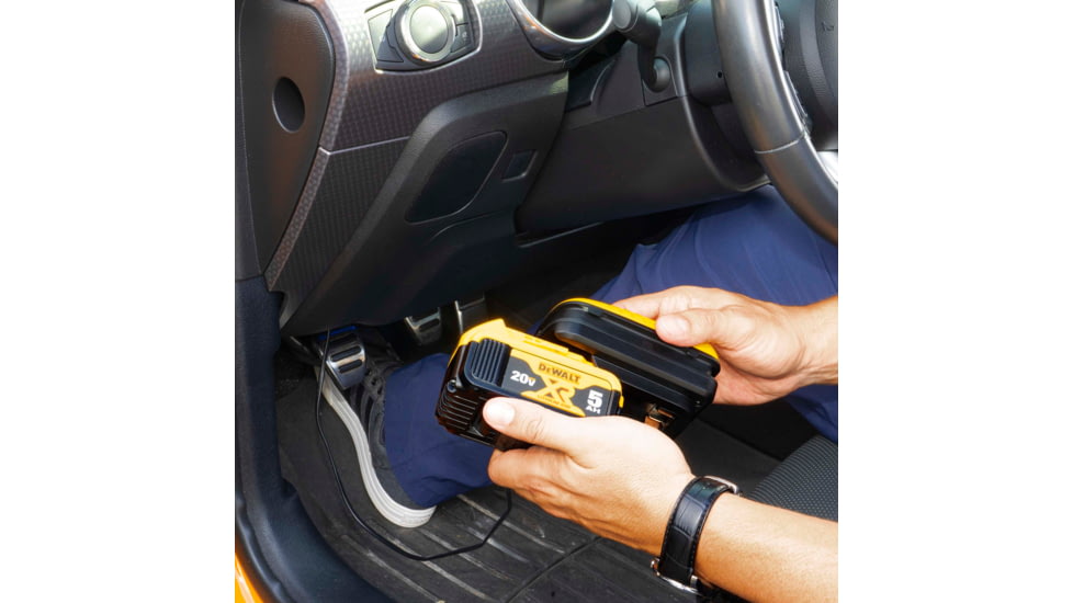 DeWALT 1 Amp Professional Battery Maintainer Kit With 20V Lithium Battery Pack Plus Charger, Yellow/Black, DXAEOBDK