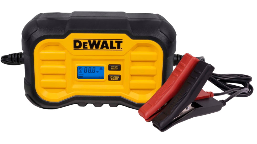 DeWALT 10 Amp Professional Battery Charger, Battery Maintainer, Trickle Charger, Yellow/Black, DXAEC10