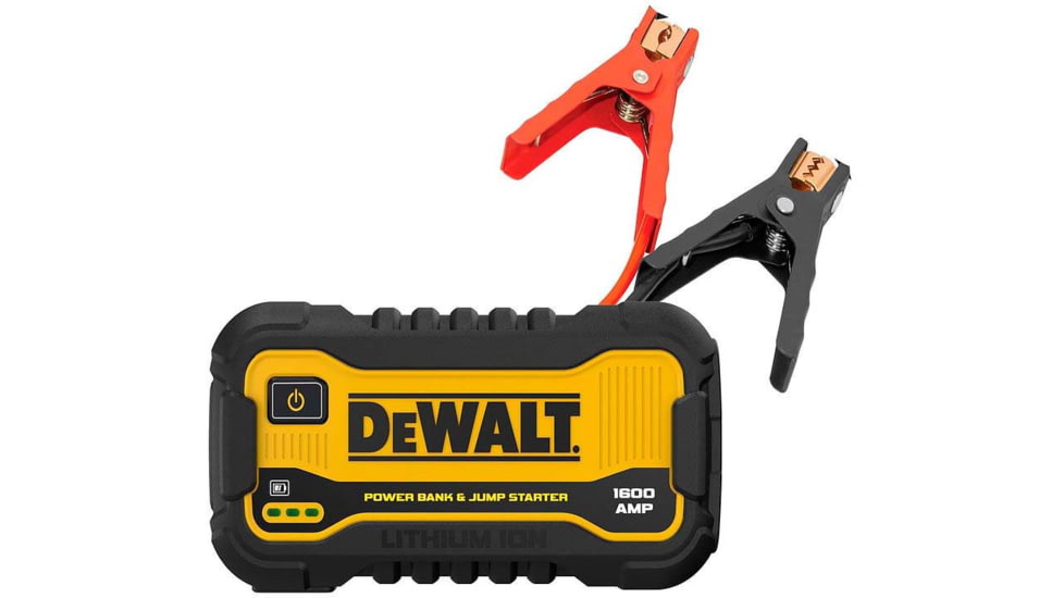 DeWALT 1600 Peak Amp Jump Starter With USB Power Station, Yellow/Black, DXAELJ16