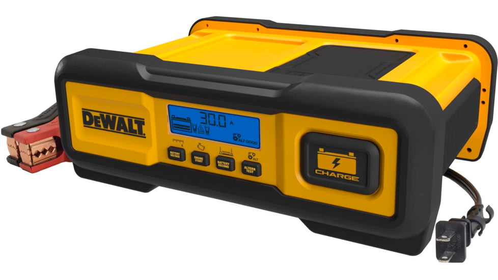 DeWALT 30 AmpProfessional Battery Charger, 3 Amp Battery Maintainer With 100 Amp Engine Start, Yellow/Black, DXAEC100