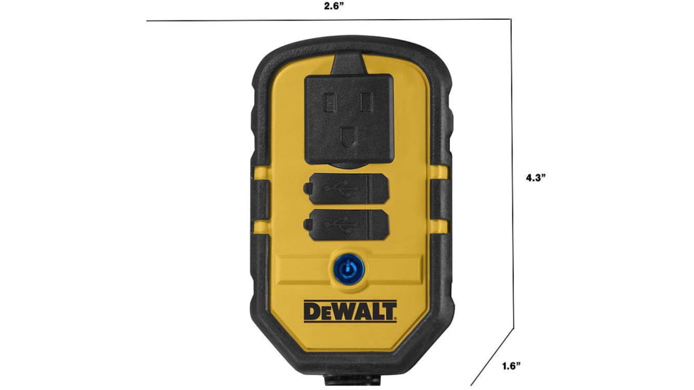 DeWALT Power Inverter, Yellow/Black, DXAEPI140