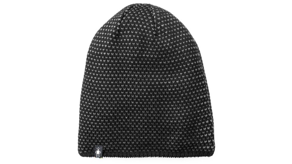 Smartwool Diamond Cascade Hat-Unisex, Black, Unisex Medium, SW010432001-1FM