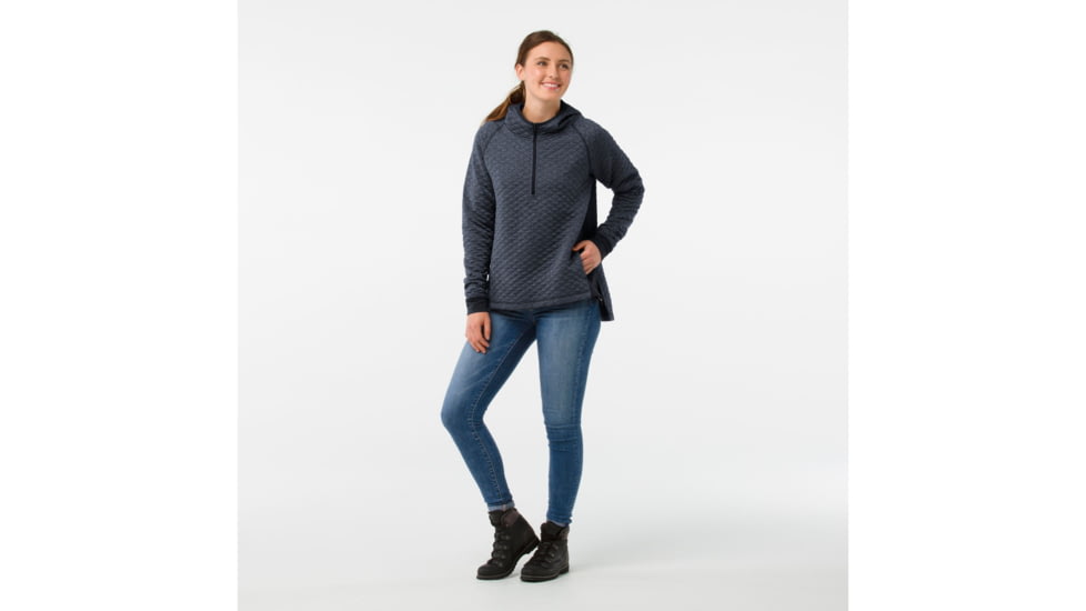 Smartwool Diamond Peak Quilted Pullover-Women's, Deep Navy Heather, Small, SW000286108-S