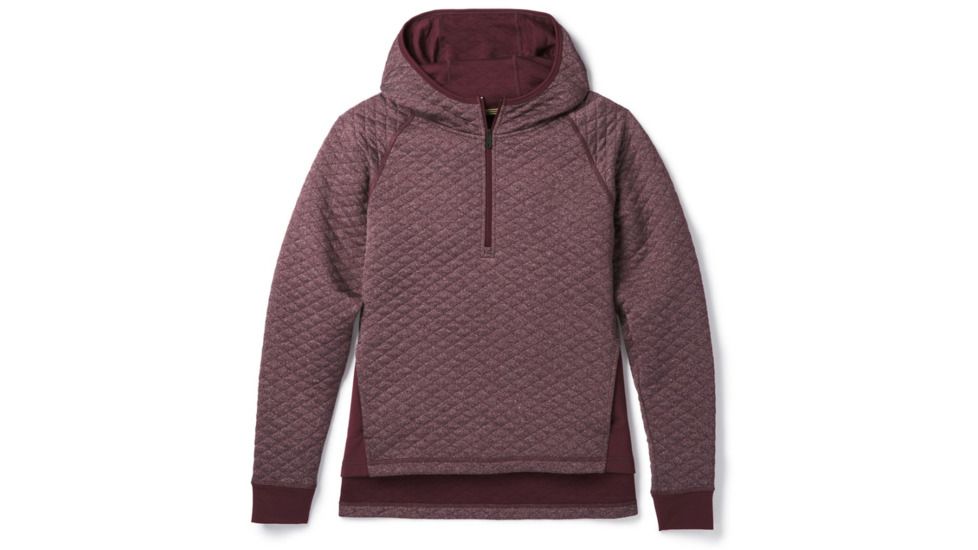 Smartwool Diamond Peak Quilted Pullover-Women's, Fig Heather, Medium, SW000286A24-M