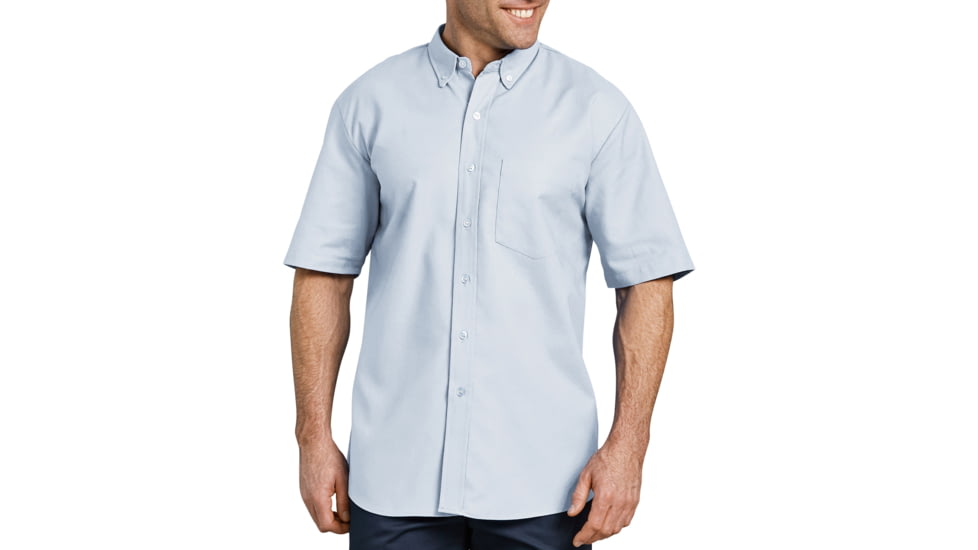 Dickies Button-down Oxford Short Sleeve Shirt, Blue - SS46BS 175
