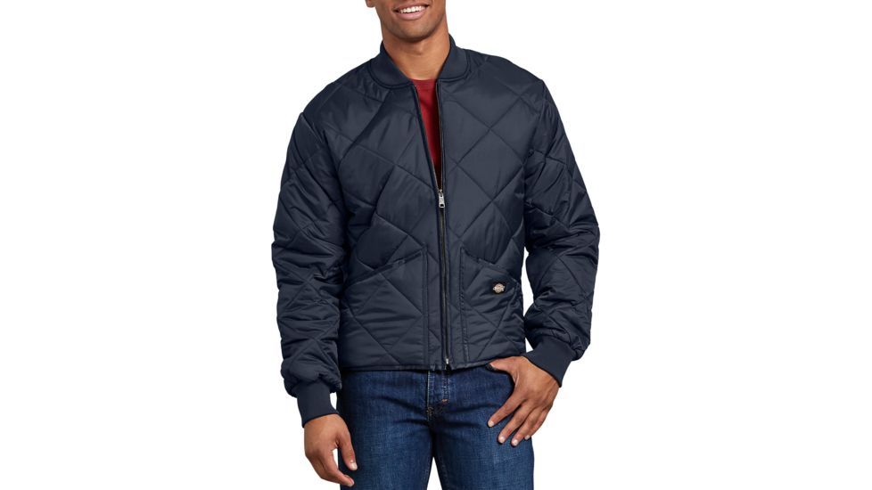 Dickies Diamond Quilted Nylon Jacket, Dark Navy - 61242DN XL
