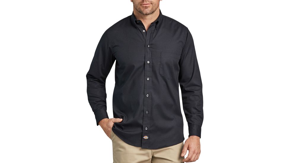 Dickies Industrial Flex Comfort Long Sleeve Shirt, Black - LL505BK 2X